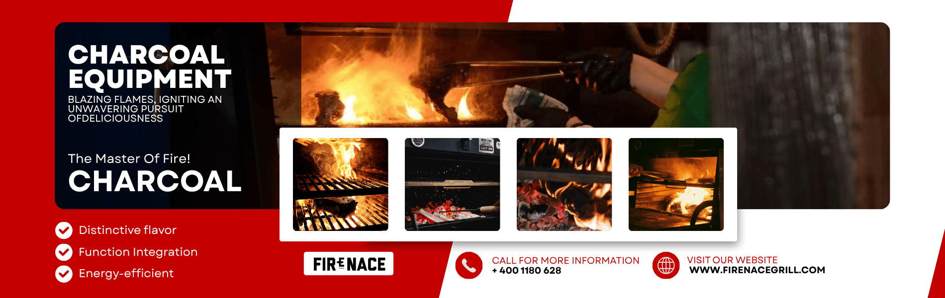Firenace charcoal equipment banner
